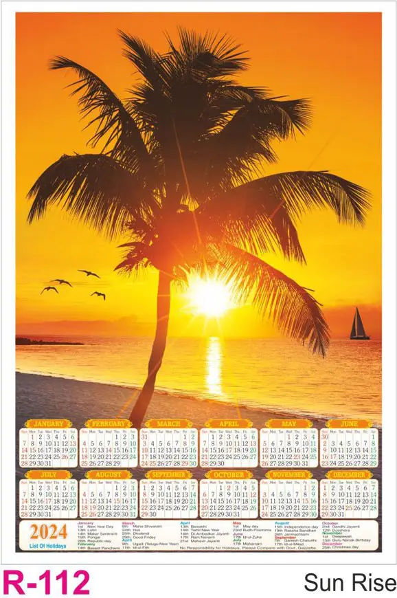 foam calendar design